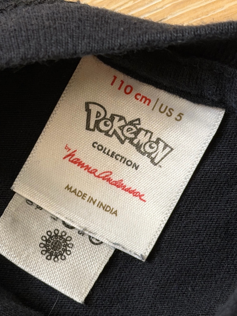 Hanna Andersson Black Tee with Yellow Pikachu Graphic - Picture 3 of 3